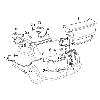 Toyota OE - Hood Release Cable Clamp
