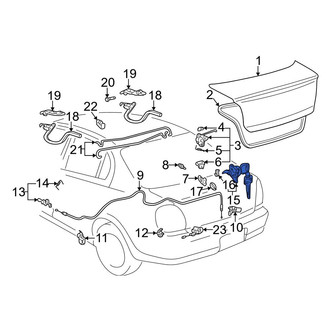 Toyota OE - Rear Trunk Lock Cylinder and Key