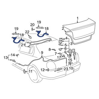 Toyota OE - Rear Deck Lid Hinge