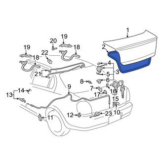 Toyota OE - Rear Deck Lid Seal