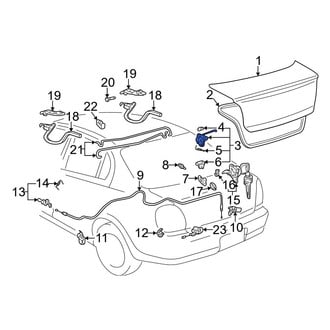 Toyota OE - Rear Deck Lid Latch