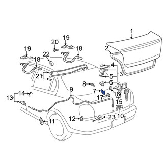 Toyota OE - Rear Deck Lid Striker