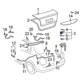 Toyota OE - Rear Deck Lid Latch