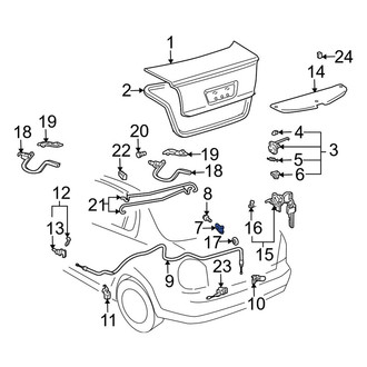 Toyota OE - Rear Deck Lid Striker