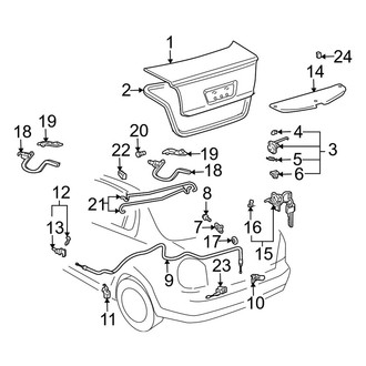 Toyota OE - Trunk Lid - Lid & Components