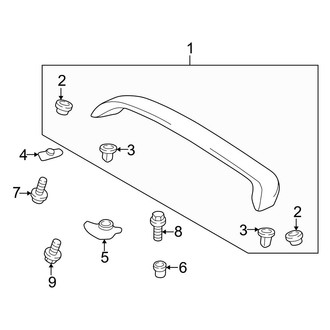 Toyota OE - Trunk Lid - Spoiler