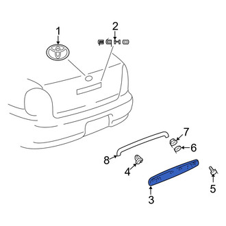 Toyota OE - Rear Deck Lid Handle