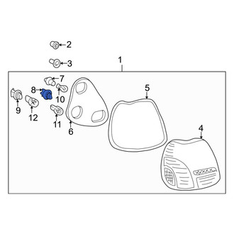 Toyota OE - Back Up Light Bulb
