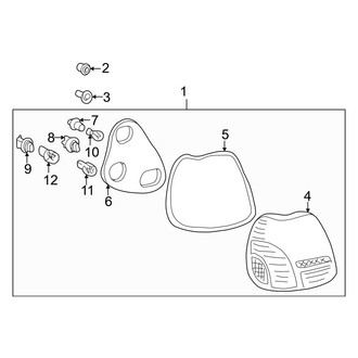 Toyota OE - Rear Lamps - Tail Lamps