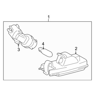 Toyota OE - Rear Lamps - License Lamps