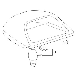 Toyota OE - Rear Lamps - High Mounted Stop Lamp (W/O Spoiler)