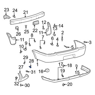Toyota OE - Rear Spoiler Bolt