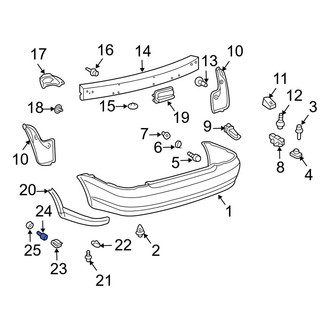 Toyota OE - Rear Spoiler Bolt