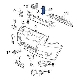 Toyota OE - Front Right Radiator Support Baffle