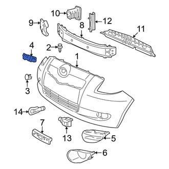 Toyota OE - Front Left Bumper Cover Bracket