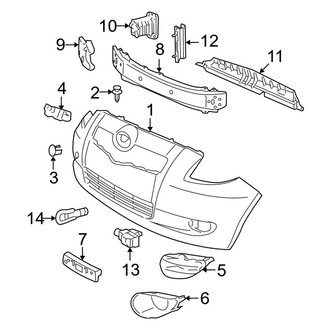 Toyota OE - Front Bumper & Grille - Bumper & Components (Base Hatchback)