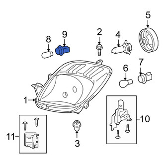 Toyota OE - Front Parking Light Bulb Socket