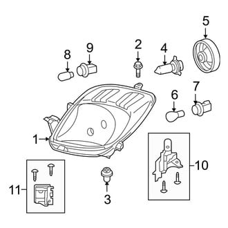 Toyota OE - Front Lamps - Headlamp Components (Base Hatchback)