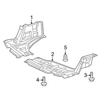 Toyota OE - Radiator Support - Splash Shields (Base Hatchback)