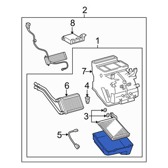 Toyota OE - HVAC Unit Case Assembly