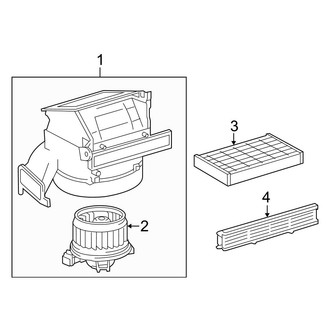Toyota OE - Air Conditioner & Heater - Blower Motor & Fan (Sedan)