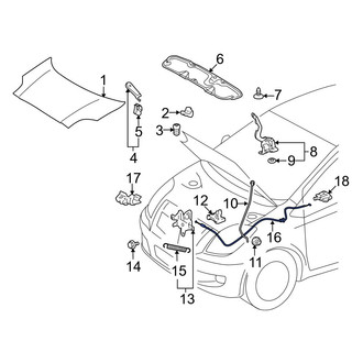 Toyota OE - Front Hood Release Cable