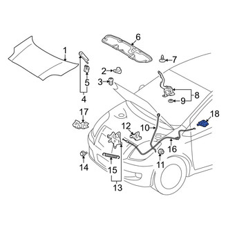 Toyota OE - Front Hood Release Handle