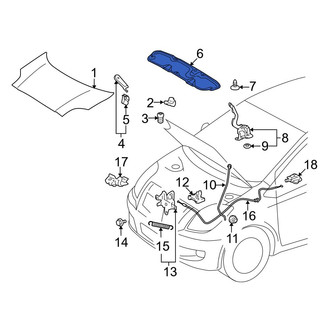 Toyota OE - Front Hood Insulation Pad