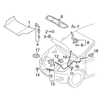 Toyota OE - Hood & Components (Sedan)