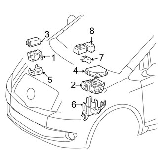 Toyota OE - Electrical - Fuse & Relay (Engine Compartment), (Sedan)