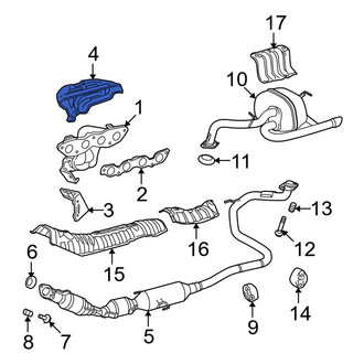 Toyota OE - Exhaust Manifold Heat Shield
