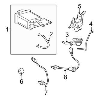 Toyota OE - Emission System - Emission Components (Sedan)