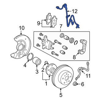 Toyota OE - Rear Left ABS Wheel Speed Sensor Wiring Harness