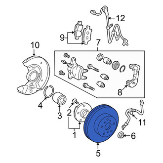 Toyota OE - Front Disc Brake Rotor