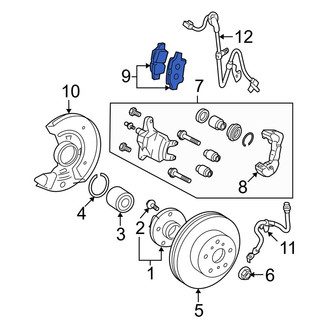 Toyota OE - Front Disc Brake Pad Set