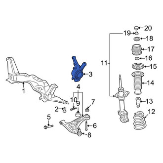 Toyota OE - Front Left Steering Knuckle