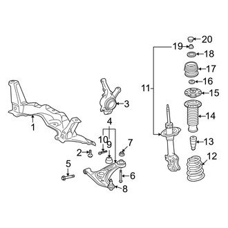 Toyota OE - Front Suspension - Suspension Components (Sedan)