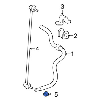 Toyota OE - Front Suspension Stabilizer Bar Link Nut