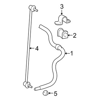 Toyota OE - Front Suspension - Stabilizer Bar & Components (Sedan)