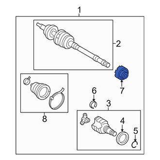 Toyota OE - Front Right Drive Shaft Damper