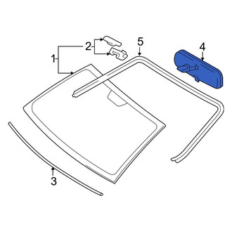 Toyota OE - Front Windshield Molding