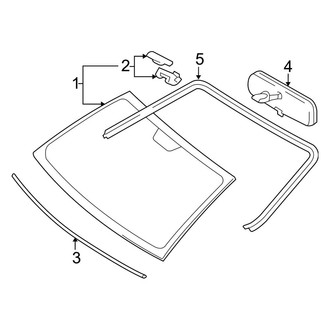 Toyota OE - Windshield - Glass (Base Hatchback)