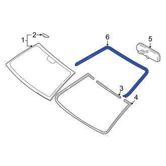 Toyota OE - Front Windshield Molding