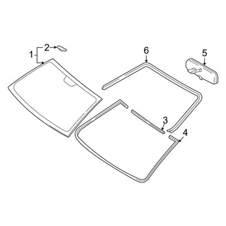 Toyota OE - Windshield - Glass (Base Sedan)