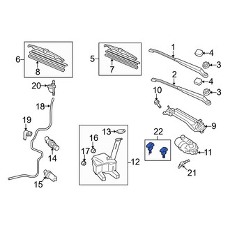 Toyota OE - Front Windshield Washer Nozzle
