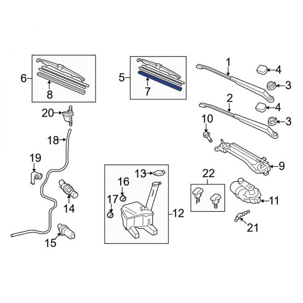 Windshield Wiper Blade Refill