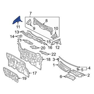 Toyota OE - Right Cowl Side Panel