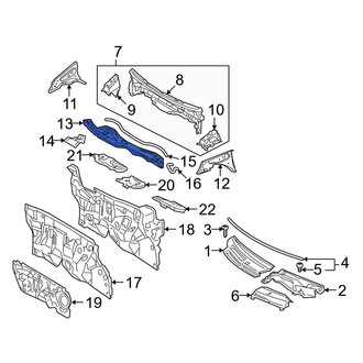 Toyota OE - Cowl Grille Panel