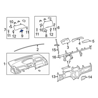 Toyota OE - Lower Glove Box Handle
