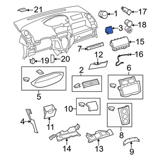 Toyota OE - Left Instrument Panel Cup Holder